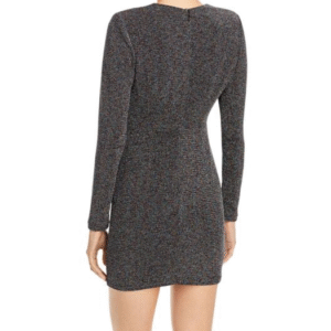 Womens Rainbow Metallic Short Mini Dress